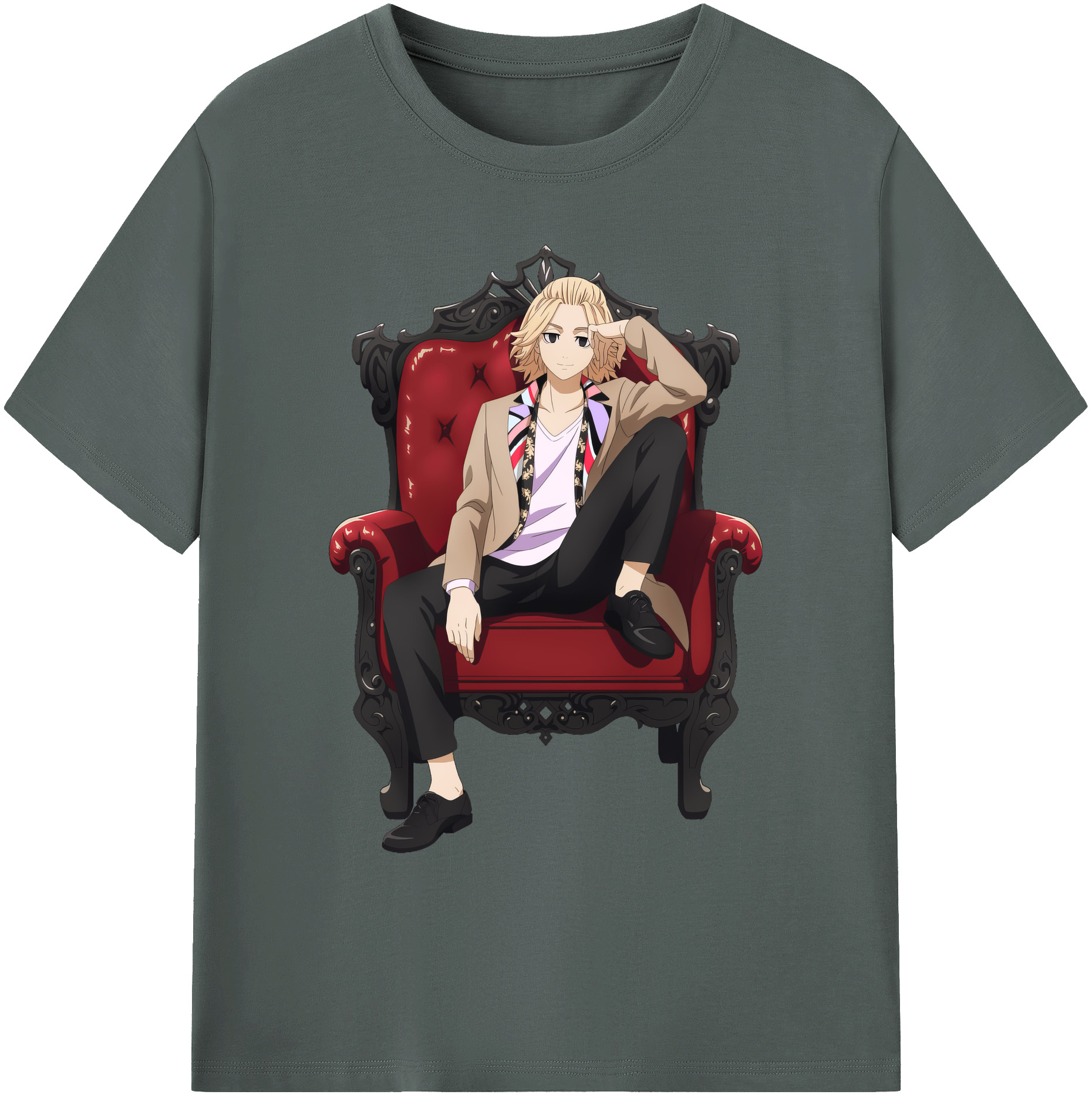 （画像用） 東京リベンジャーズ Tokyo Revengers 綿100％ メンズ半袖Tシャツ｜肌触りやわらか＆通気性
